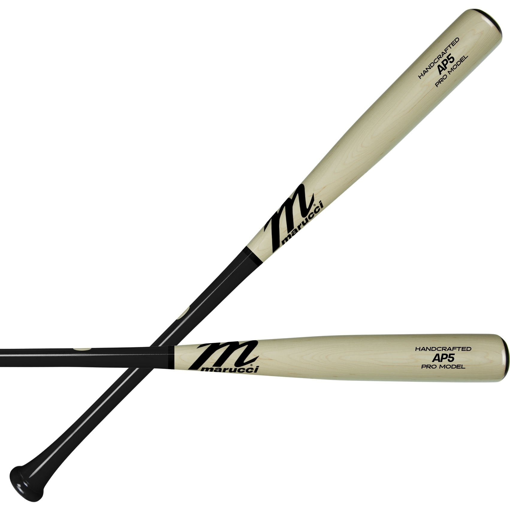 Marucci AP5 Albert Pujols Maple Wood Adult Baseball Bat MVE3AP5 BK/N, high-performance and durable bat, ideal for serious players, available at SPC Sports.