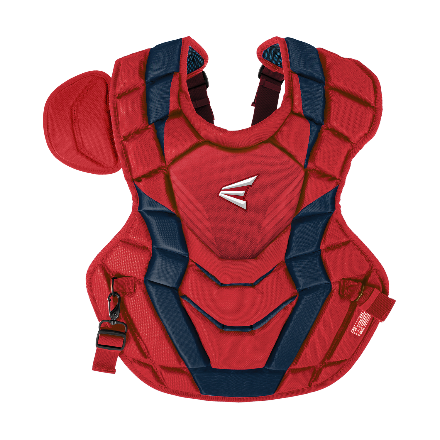 Easton-Elite-X-ELXKITA-Adult-Catchers-Box-Set-Helmet-Chest-Protector-Leg-Guards-Red-Navy-Front-View