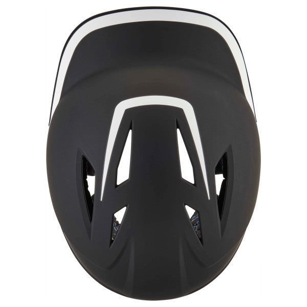Champro-HX-Legend-Matte-Senior-Baseball-Helmet-HXM2-Black-White-Front-View