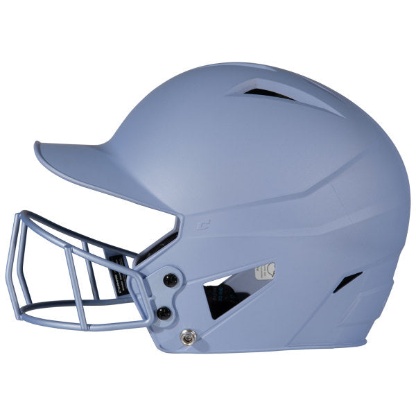 Champro-HX-Rise-Fastpitch-Batting-Helmet-Facemask-HXFPM-Periwinkle-Front-View