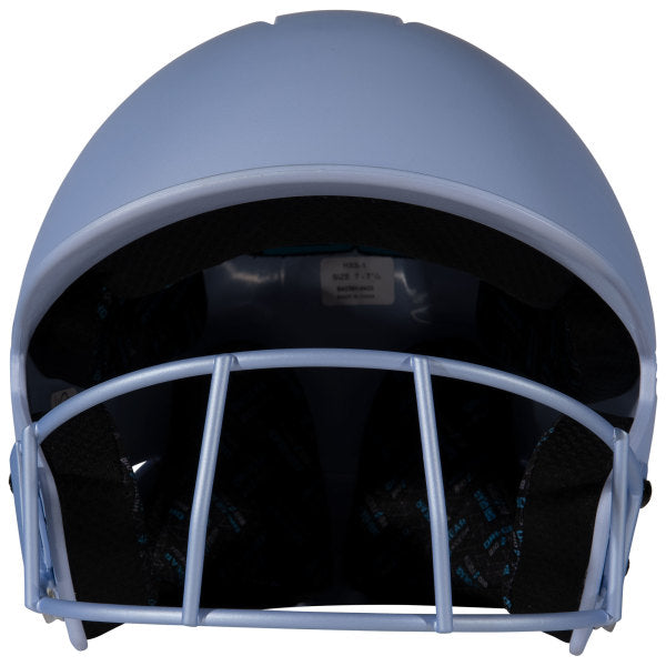 Champro-HX-Rise-Fastpitch-Batting-Helmet-Facemask-HXFPM-Periwinkle-Front-View