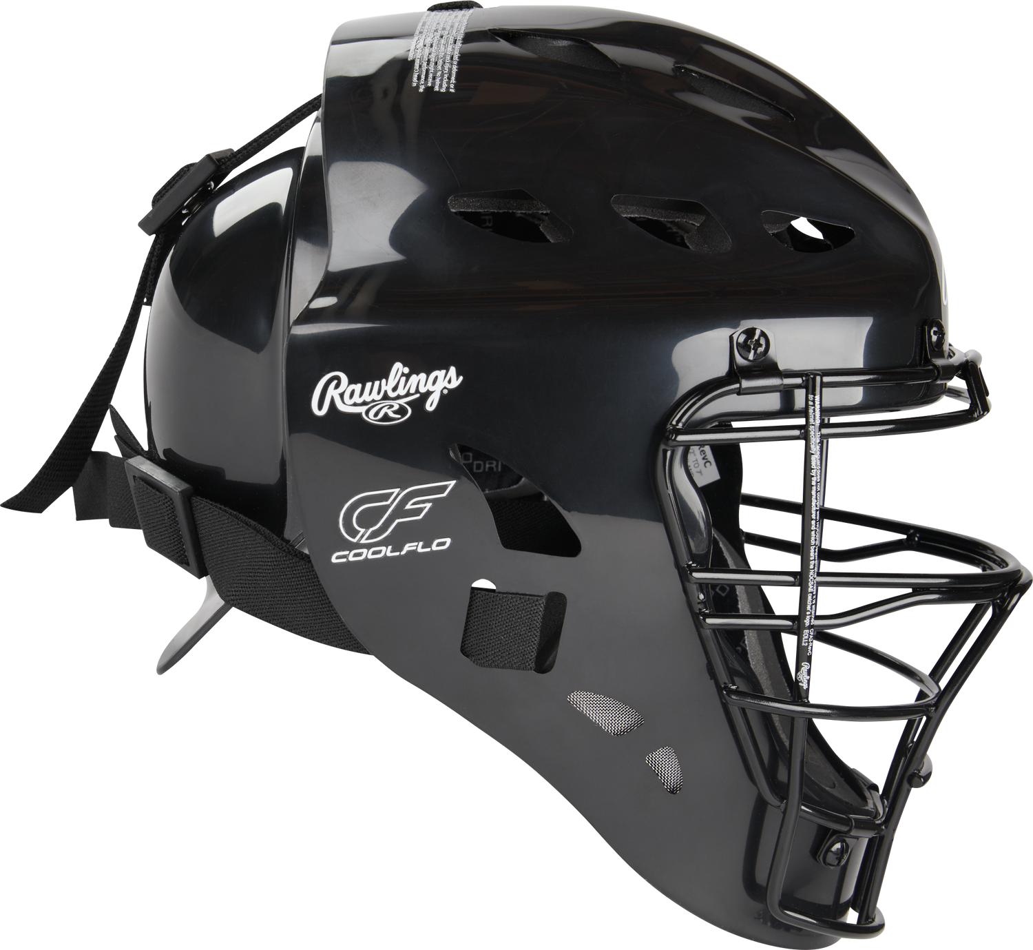 Rawlings-Players-Series-2.0-P2CSY-Youth-Catchers-Set-Helmet-Chest-Protector-Leg-Guards-Black-Front-View