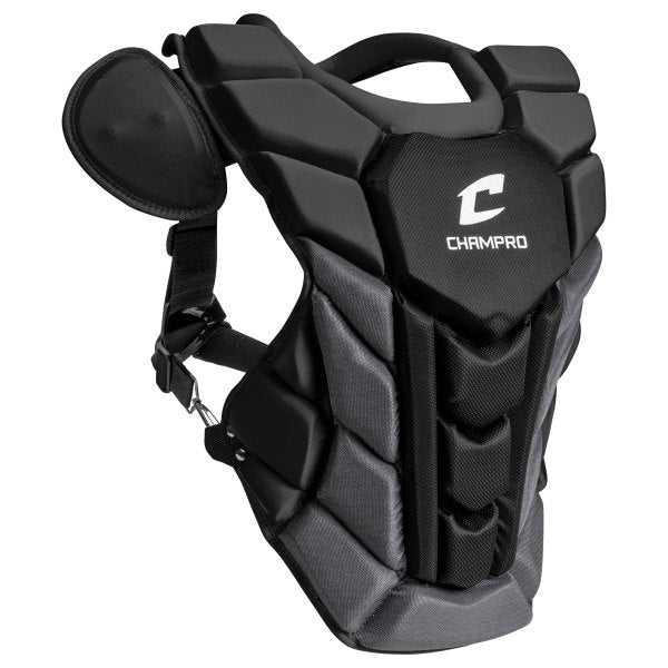 Champro-Optimus-Pro-Plus-Chest-Protector-CPN12-Intermediate-Black-Front-View