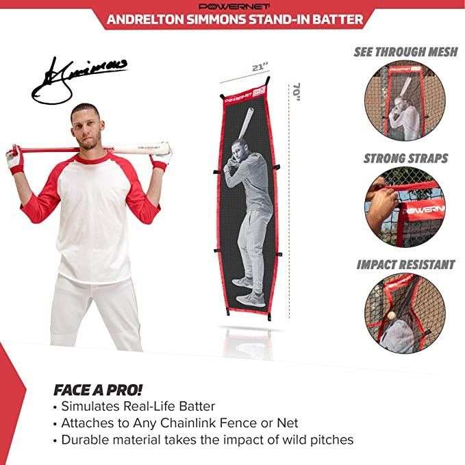 PowerNet-Andrelton-Simmons-Baseball-Softball-Stand-In-Batter, pitching-training-aid, visual-pitching-tool, pro-endorsed-stand-in