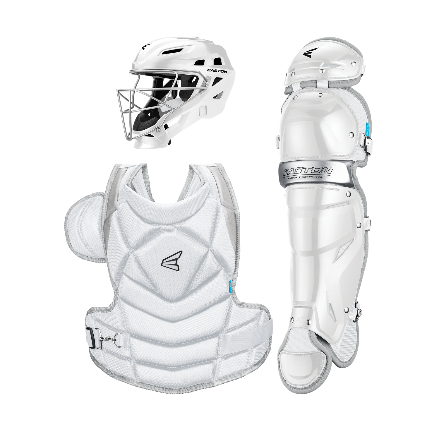 Easton-Jen-Schro-The-Fundamental-JSFUNDKITL-Large-Fastpitch-Catchers-Box-Set-White-Front-View