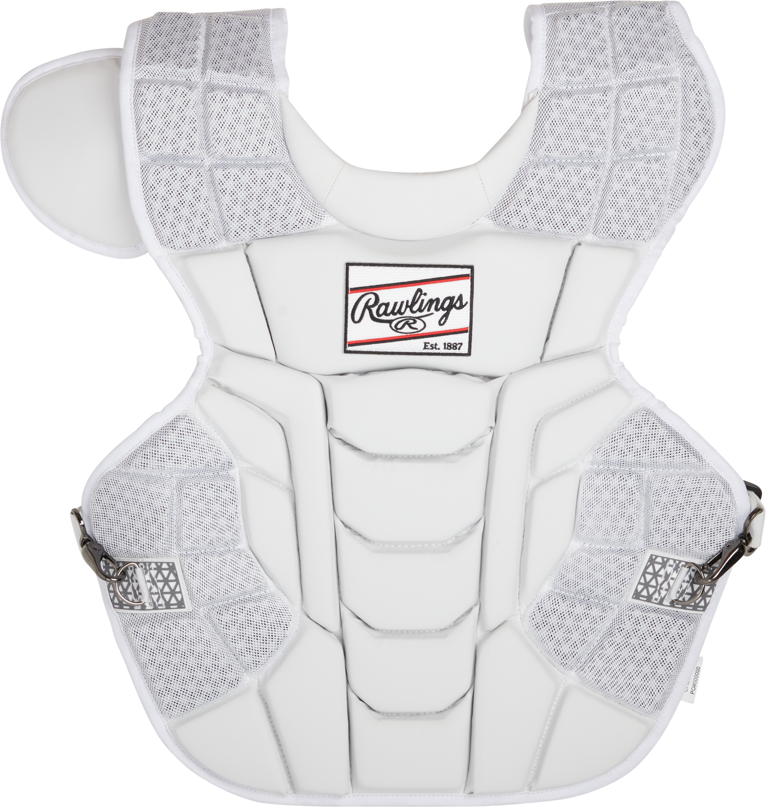 Rawlings-Mach-CPMCN-Adult-17-Inch-Catchers-Chest-Protector-White-White-Front-View
