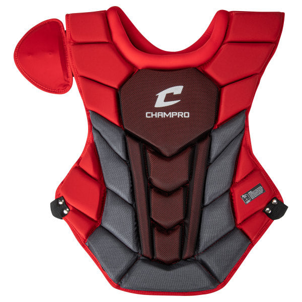 Champro-Optimus-Pro-Plus-Chest-Protector-CPN13-Youth-Scarlet-Front-View