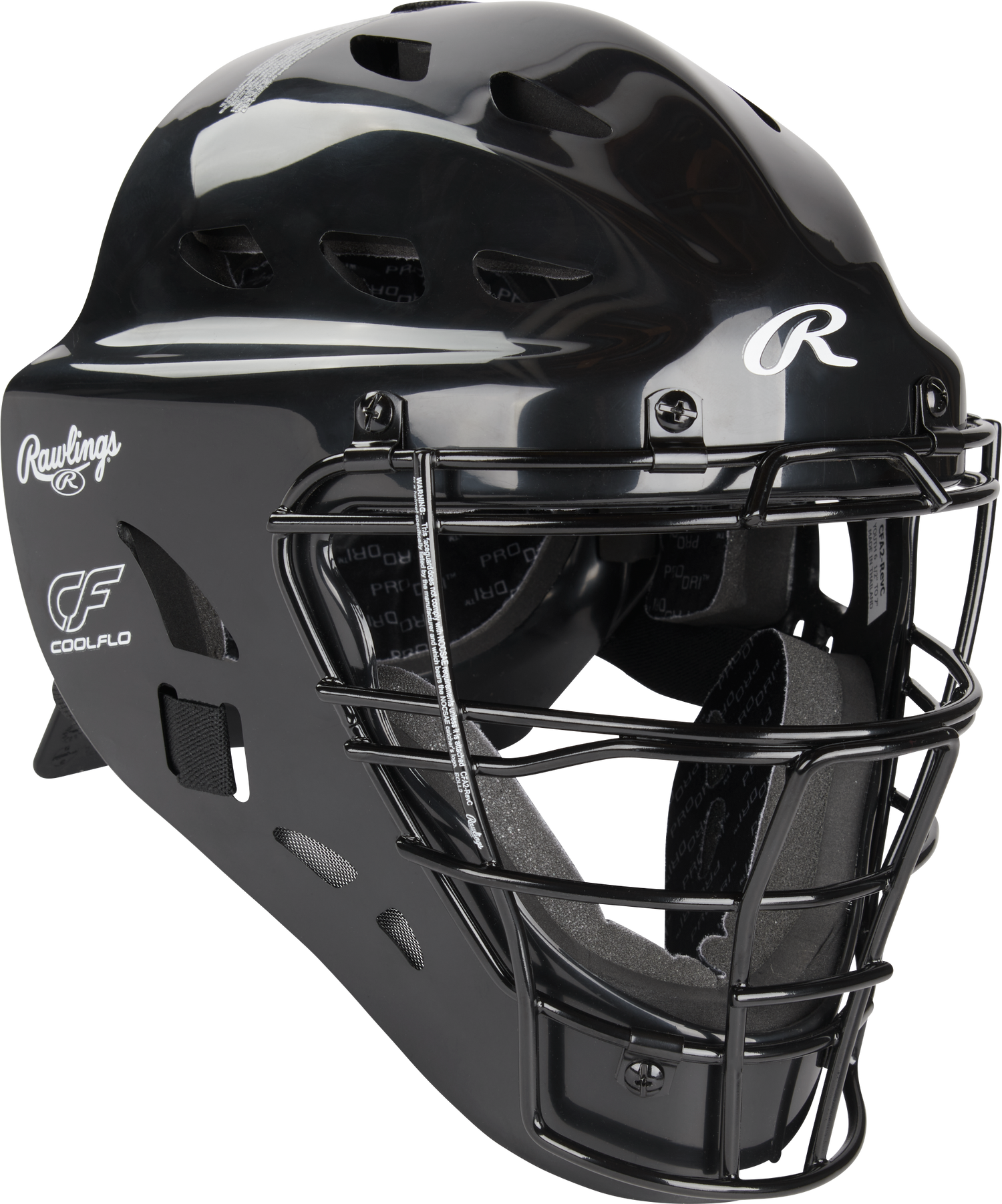 Rawlings-Players-Series-2.0-P2CSY-Youth-Catchers-Set-Helmet-Chest-Protector-Leg-Guards-Black-Front-View