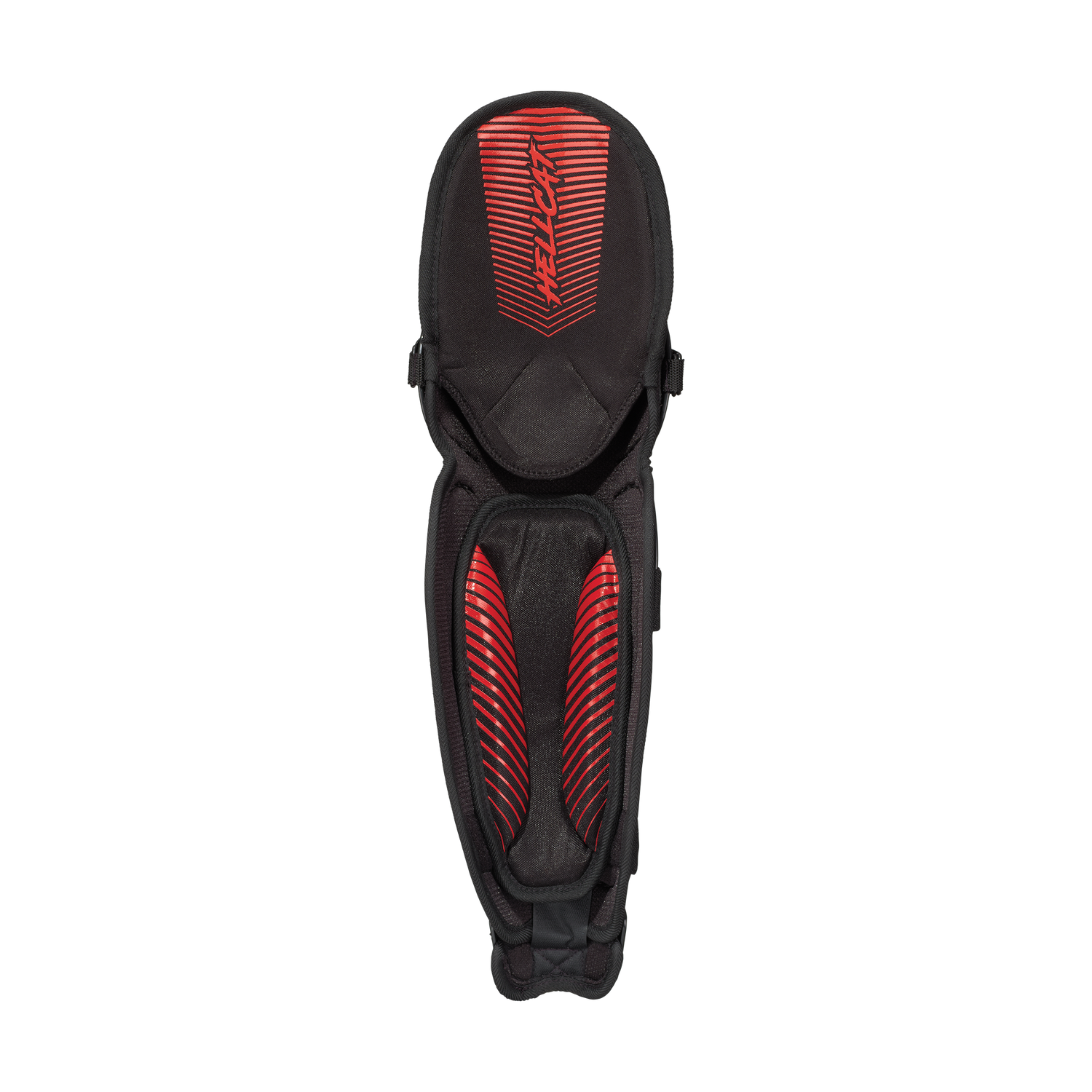 Easton-Hellcat-HELCATLGSM-Small-Medium-Slowpitch-Fielding-Leg-Guards-Black-Front-View