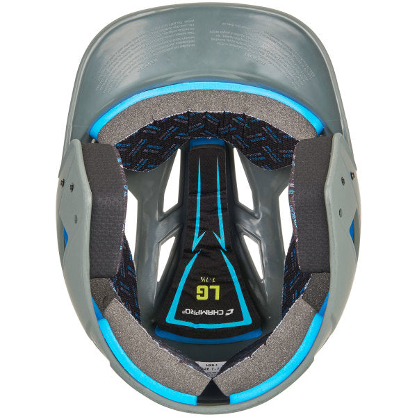 Champro-HX-Gamer-Baseball-Junior-Batting-Helmet-HXM-Light-Grey-Front-View
