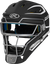 Rawlings-Mach-Matte-2-Tone-CHMCHS-Senior-Hockey-Style-Catchers-Helmet-Black-White-Front-View