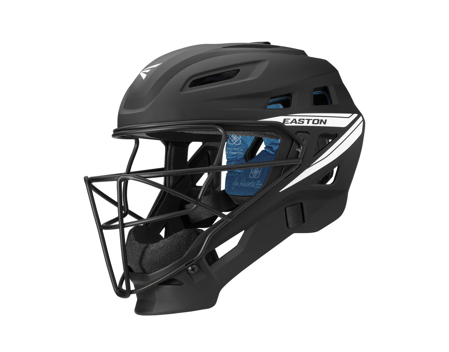 Easton-Jen-Schro-The-Very-Best-JSTVBCHL-Large-Fastpitch-Catchers-Helmet-Black-Front-View
