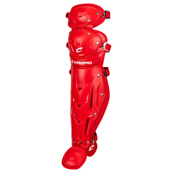 Champro-Optimus-MVP-Double-Knee-Youth-Leg-Guard-CG106-Scarlet-Pair-Front-View