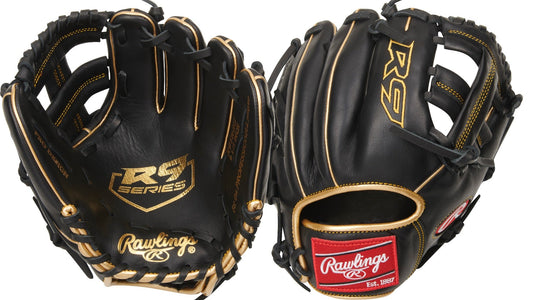 Rawlings R9 Gold Glove 9 1/2" Baseball Infielder Training Glove R9TRBG