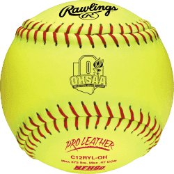 Rawlings Dream Seam 12" Leather Ohio OHSAA Fastpitch Softball C12RYL - OH - SPC