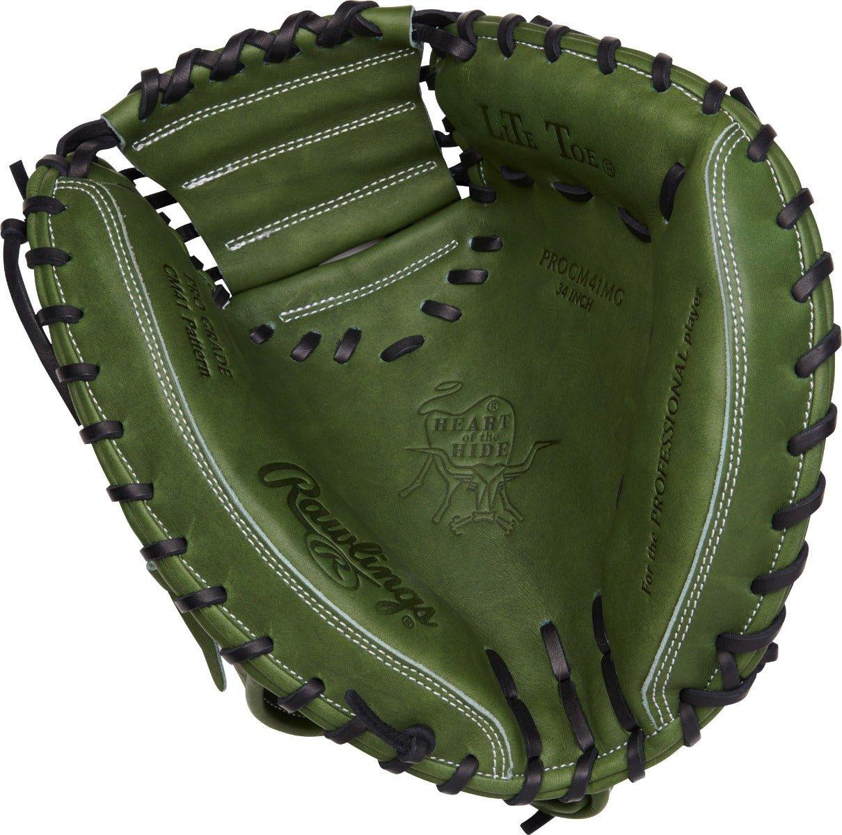 Rawlings Heart of the Hide 34" Military Green Baseball Catcher's Mitt PROCM41MG - SPC