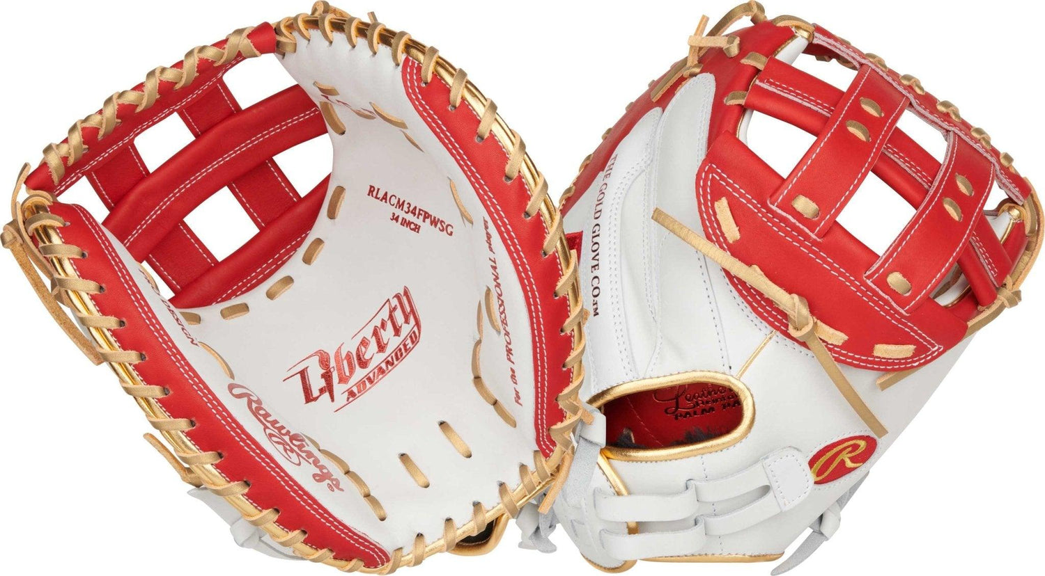 Rawlings Liberty Advanced 34" Colorsync 4.0 Fastpitch Softball Catcher's Mitt RLACM34FPWSG - SPC