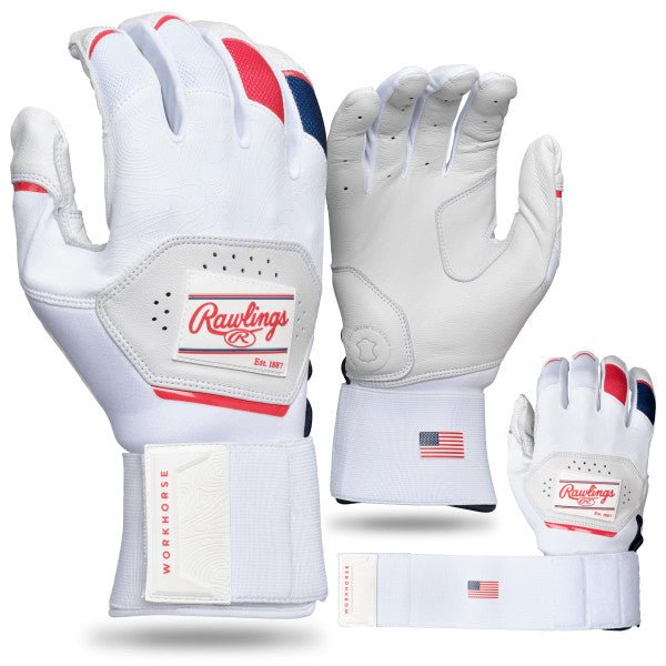 Rawlings Workhorse Compression Strap Batting Gloves WH25CBG - SPC