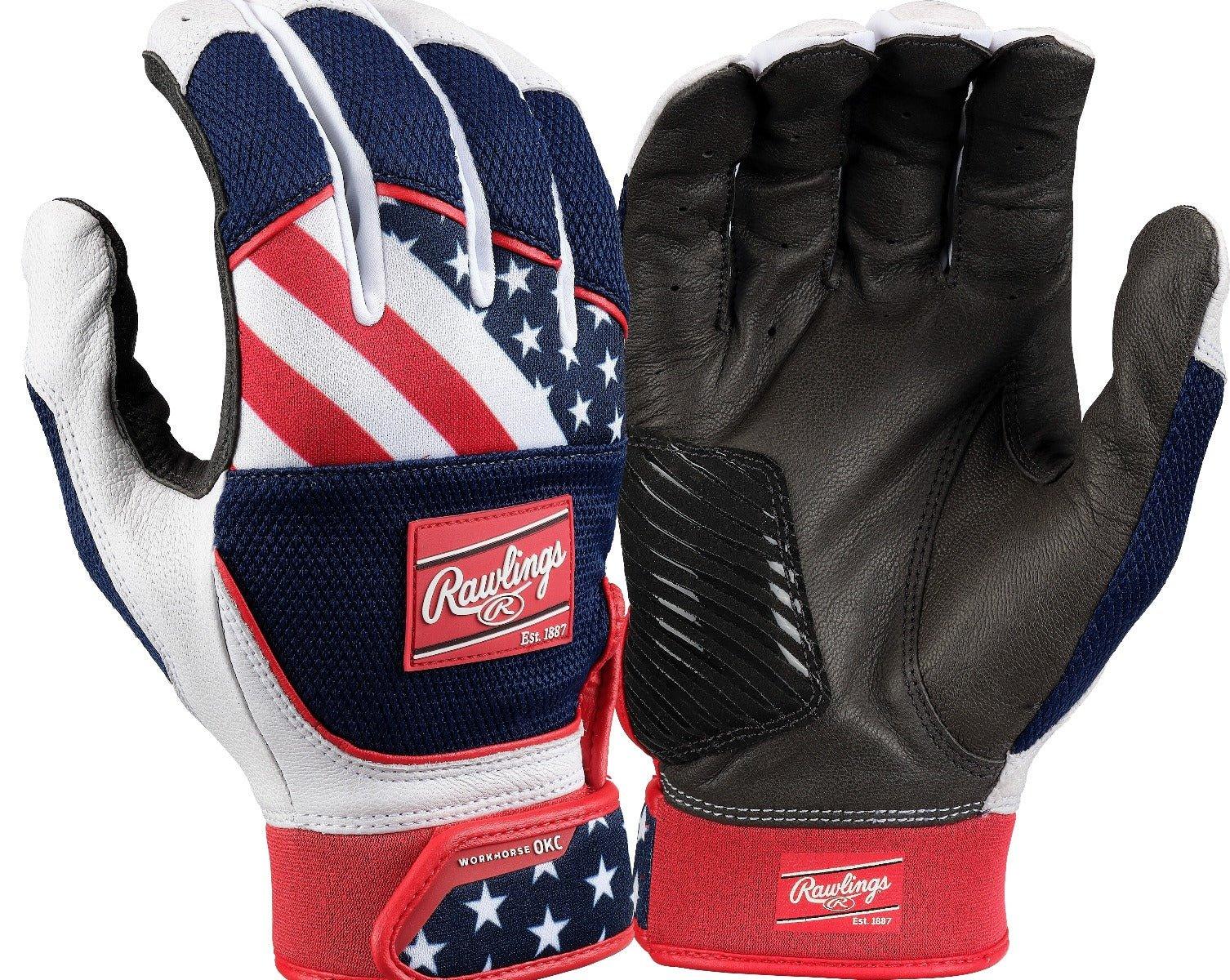 Rawlings Workhorse OKC Adult Fastpitch Softball Batting Gloves WHOKCFPBG - SPC