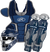 Rawlings-Renegade-R2CSA-Adult-Catchers-Set-Helmet-Chest-Protector-Leg-Guards-Navy-Silver-Front-View