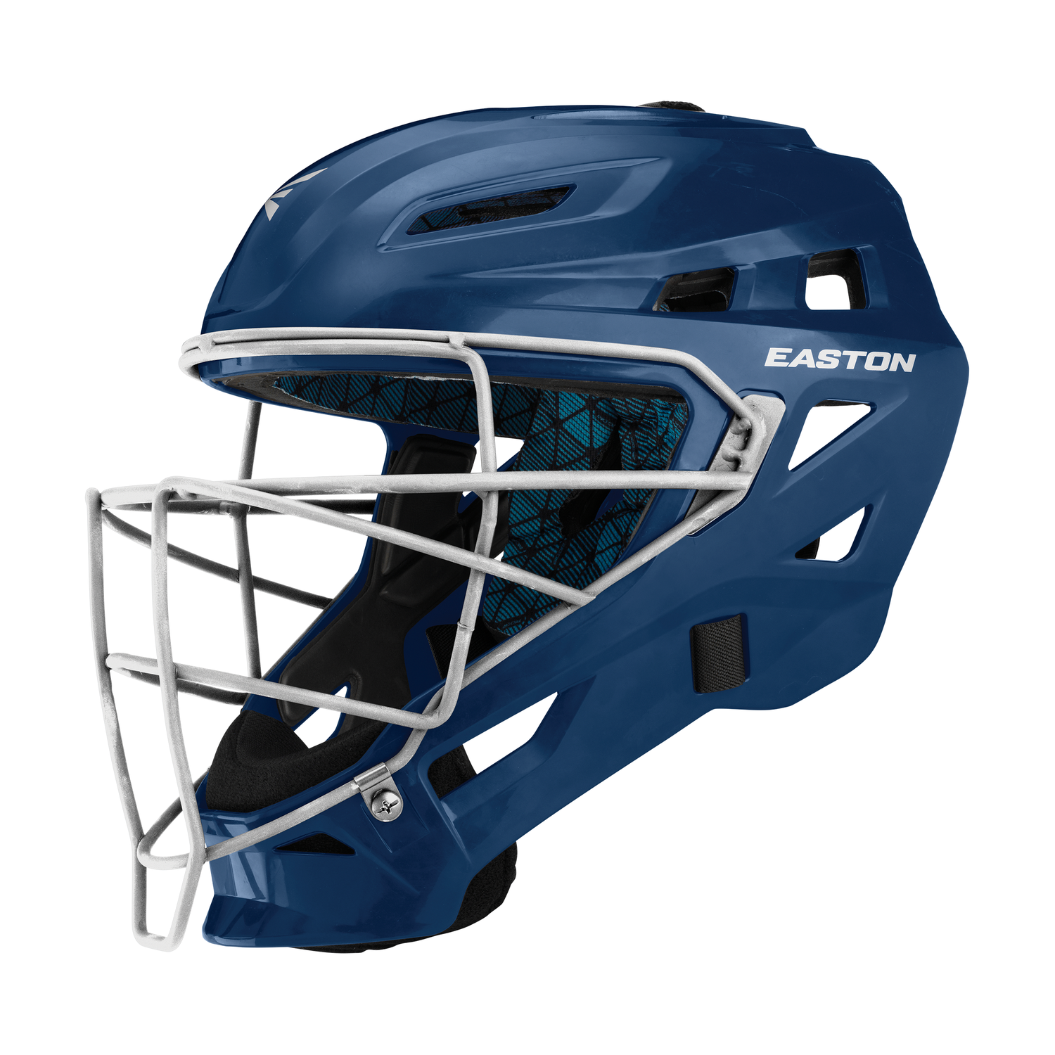 Easton-Gametime-GMETMEKITI-Intermediate-Catchers-Box-Set-Helmet-Chest-Protector-Leg-Guards-Navy-Front-View