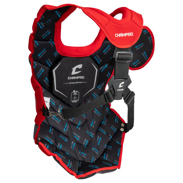 Champro-Optimus-Pro-Plus-Chest-Protector-CPN13-Youth-Scarlet-Front-View