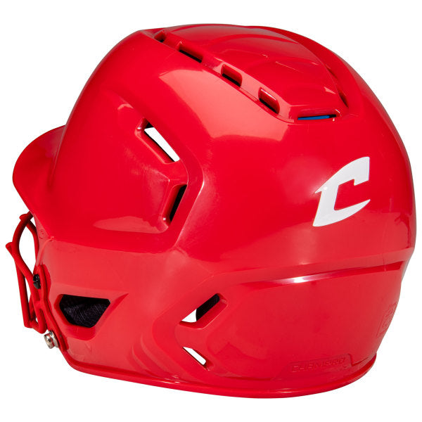 Champro-HXE-Starter-Large-Softball-Helmet-Facemask-HXEFPS-Scarlet-Front-View