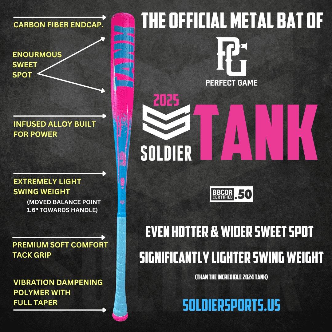 Soldier Tank - 3 BBCOR Baseball Bat BB - 1 - 25 - CHG - SPC