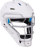 Rawlings-Mach-Matte-2-Tone-CHMCHS-Senior-Hockey-Style-Catchers-Helmet-White-White-Front-View