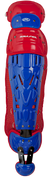 Rawlings-VELO-2.0-LGVELI-Intermediate-15-5-Inch-Catchers-Leg-Guards-Royal-Scarlet-Front-View
