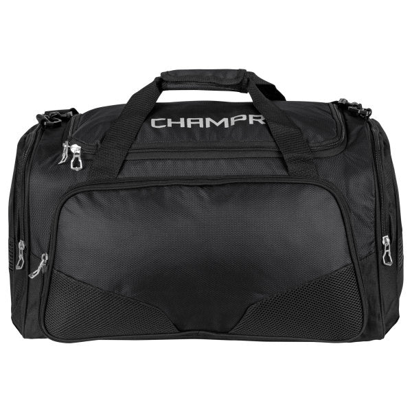 Champro-Personal-Gear-Duffel-Bag-E86-Black-Front-View