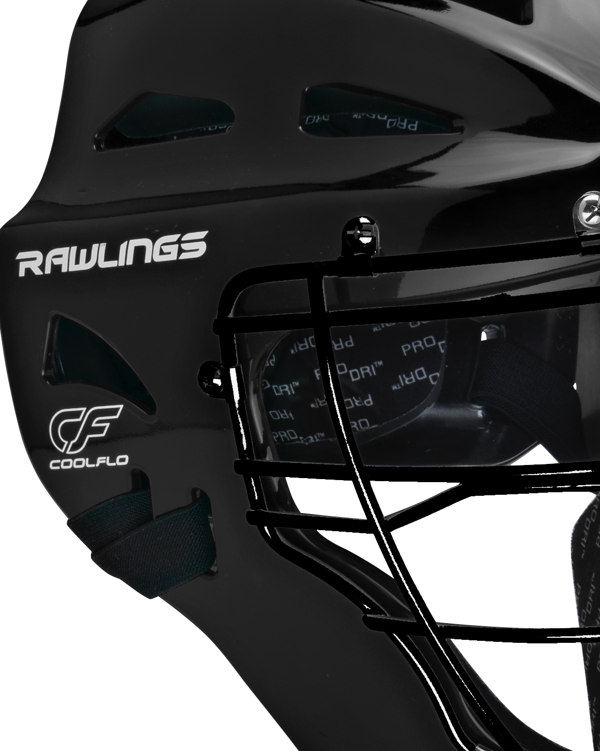 Rawlings-Players-Series-CHPLY-Youth-Coolflo-Hockey-Style-Catchers-Helmet-Black-Front-View