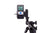 pocket-radar-pr1000-bc-black-silver-blue-ball-coach-radar-gun-front-view-displaying-63-mph-tripod