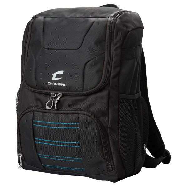 Champro-Prodigii-Backpack-E87-Black-Front-View