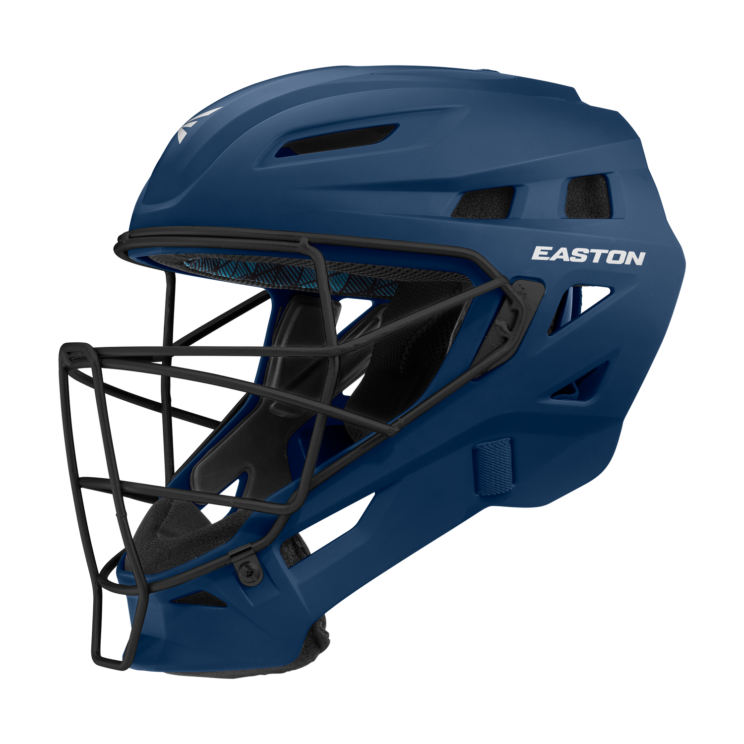 Easton-Elite-X-ELXCHL-Large-Hockey-Style-Catchers-Helmet-Navy-Front-View