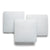 Champro-Molded-Pro-Style-Base-Set-B001X-15-Inch-Baseball-Softball-Three-Pack-White-Front-View