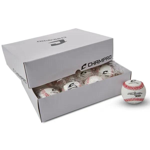 Champro-NFHS-Official-League-Baseball-CBB300HS-High-School-Game-Ball-Front-View