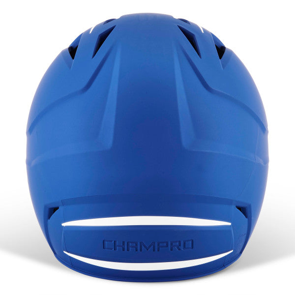 Champro-HX-Legend-Plus-Junior-Baseball-Helmet-Jaw-Guard-HXM2JG-Royal-White-Front-View
