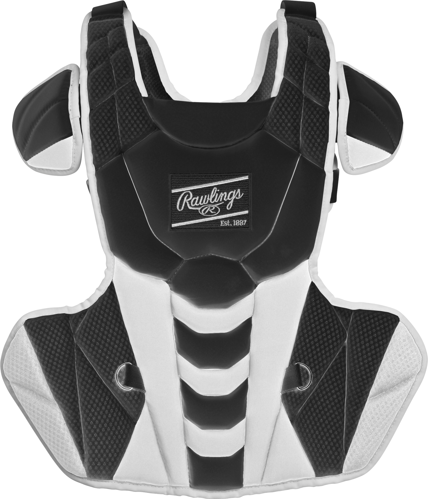 Rawlings-Velo-2.0-CSSBM-Medium-Fastpitch-Catchers-Box-Set-Black-White-Front-View