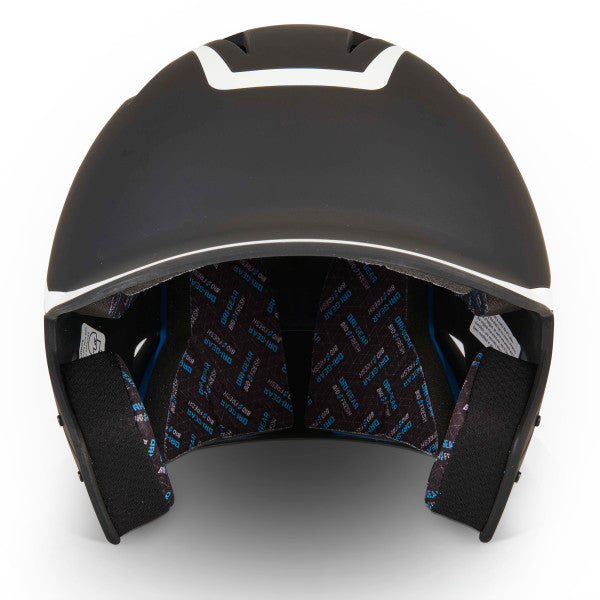 Champro-HX-Legend-Matte-Senior-Baseball-Helmet-HXM2-Black-White-Front-View