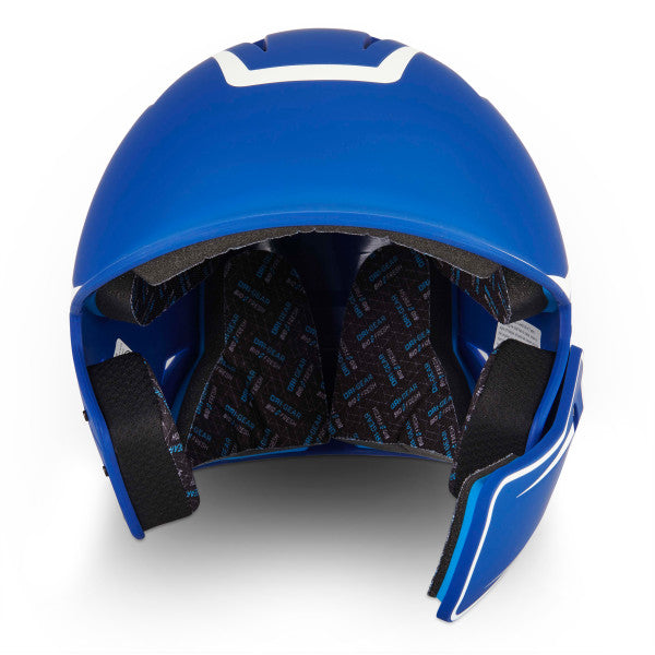 Champro-HX-Legend-Plus-Junior-Baseball-Helmet-Jaw-Guard-HXM2JG-Royal-White-Front-View