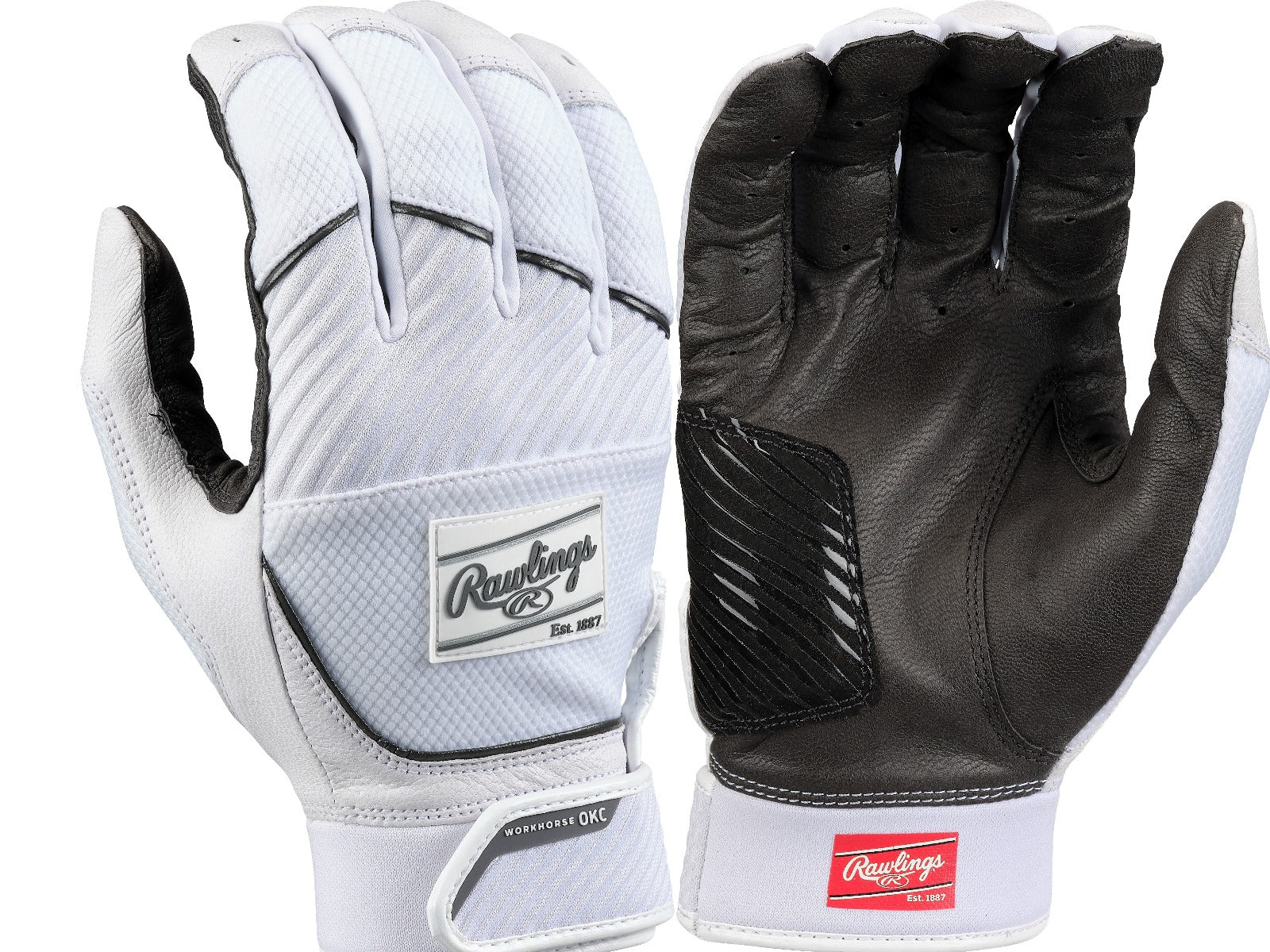 2024 Rawlings Workhorse OKC Adult Fastpitch Softball Batting Gloves WHOKCFPBG