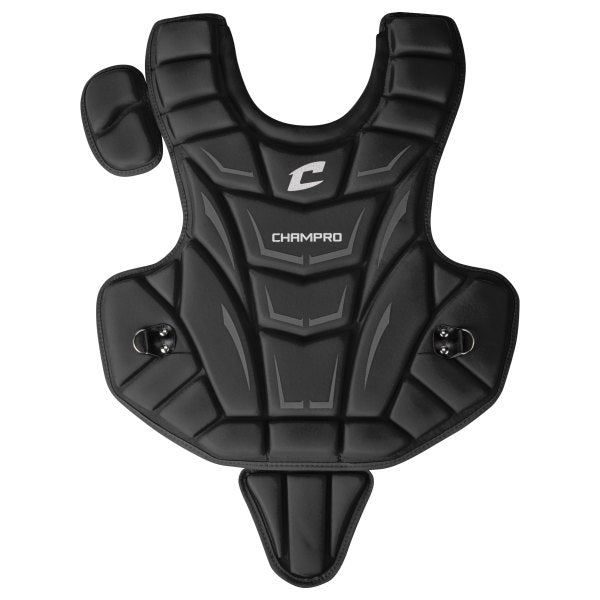 Champro-Optimus-MVP-Chest-Protector-CP103-Senior-League-Black-Front-View