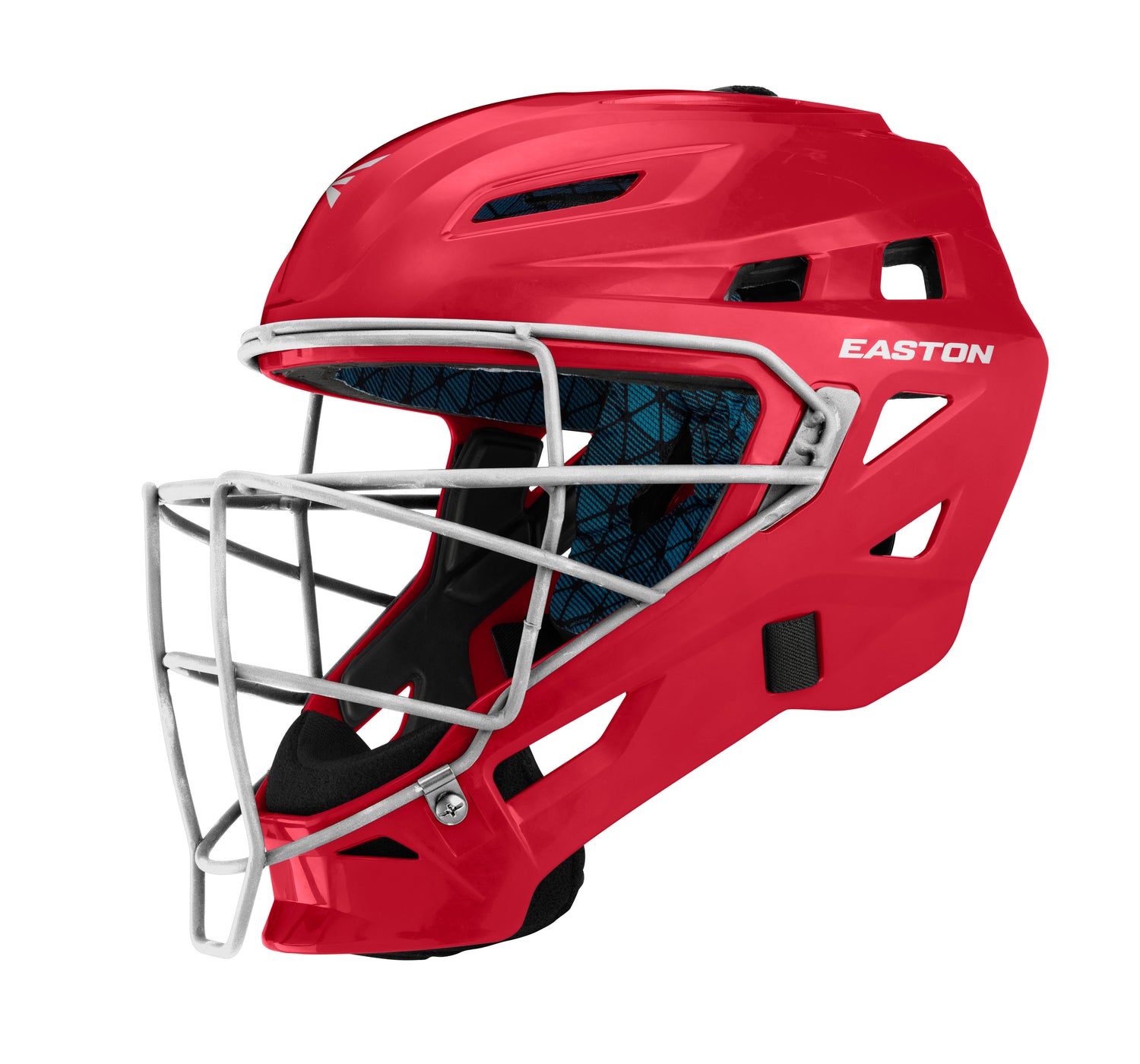 Easton-Gametime-GMETMECHL-Large-Hockey-Style-Catchers-Helmet-Red-Front-View