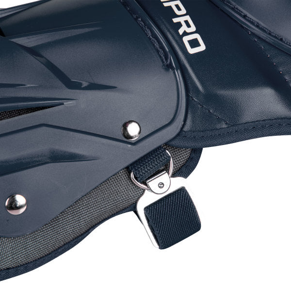 Champro-Optimus-Pro-Intermediate-Leg-Guard-CG184-Navy-Pair-Front-View
