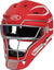 Rawlings-Mach-Matte-2-Tone-CHMCHS-Senior-Hockey-Style-Catchers-Helmet-Scarlet-White-Front-View