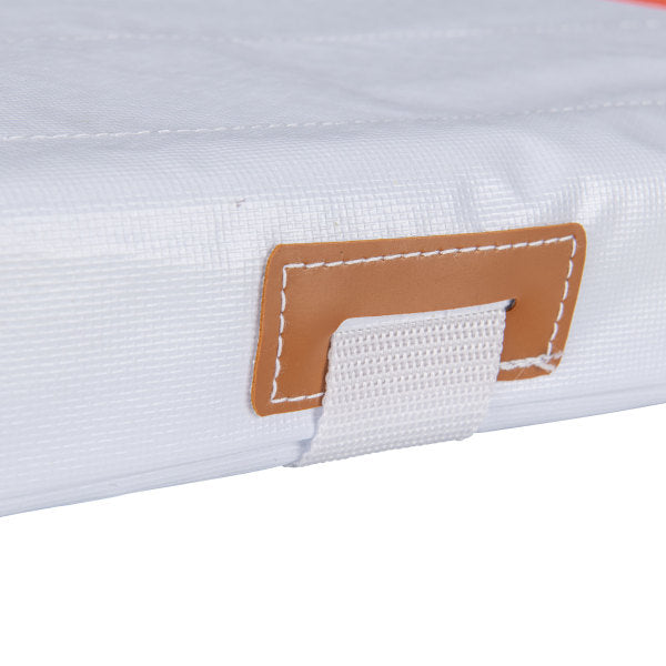 Champro-Double-First-Base-B016-15x30x3-Quilted-White-Orange-Baseball-Softball-Front-View
