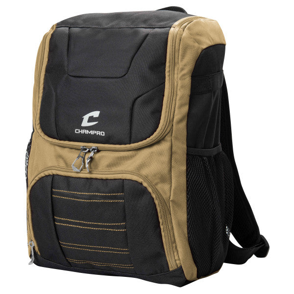 Champro-Prodigii-Backpack-E87-Vegas-Gold-Front-View