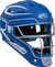 Rawlings-Mach-Matte-2-Tone-CHMCHJ-Junior-Hockey-Style-Catchers-Helmet-Royal-White-Front-View