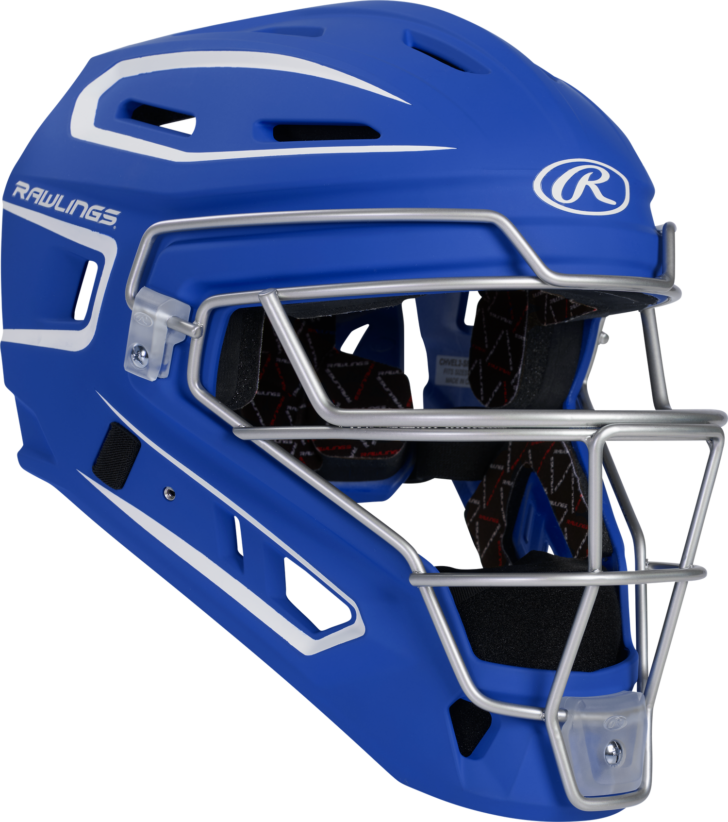 Rawlings-VELO-2.0-CHV27S-Matte-Senior-Catchers-Helmet-Royal-White-Front-View